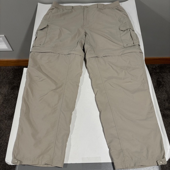Columbia Other - Columbia Pants Men XL Beige Convertible Zip Cargo Titanium Hiking Omni-Dry Trail